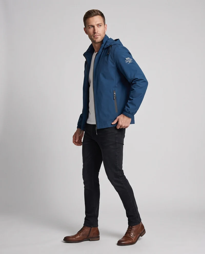 Herren Wasserdichte technische Jacke Nord Taschen