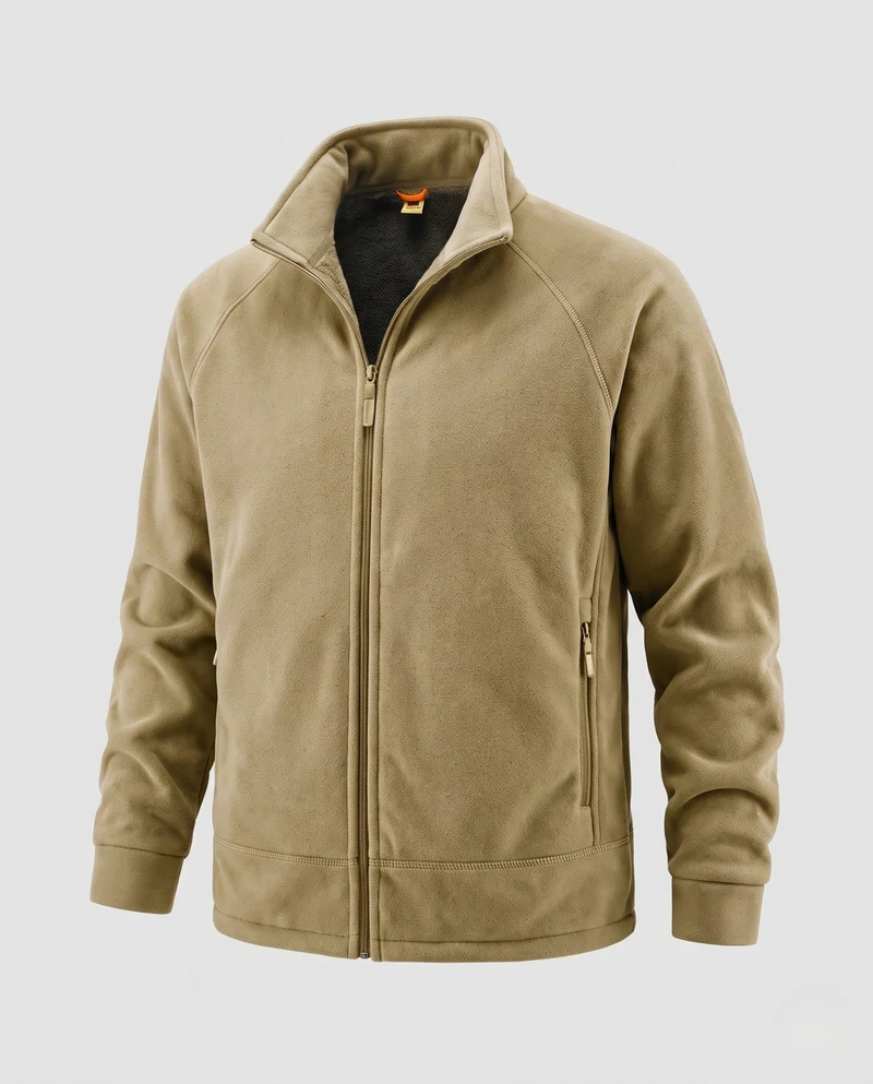 Herren Weiche Fleecejacke mit hohem Kragen Nord Taschen 1787797216