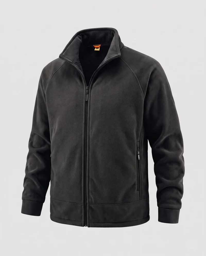 Herren Weiche Fleecejacke mit hohem Kragen Nord Taschen 1787797216