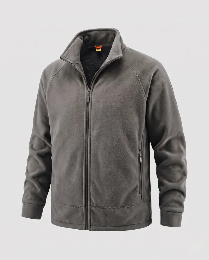 Herren Weiche Fleecejacke mit hohem Kragen Nord Taschen 1787797216
