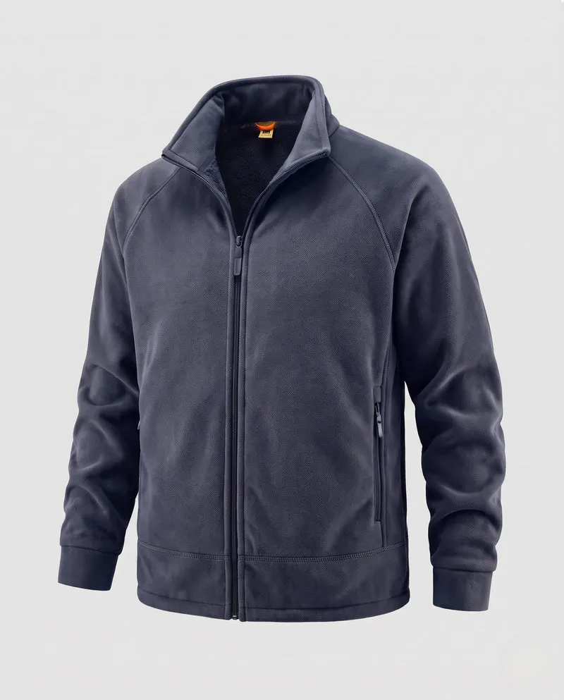 Herren Weiche Fleecejacke mit hohem Kragen Nord Taschen 1787797216