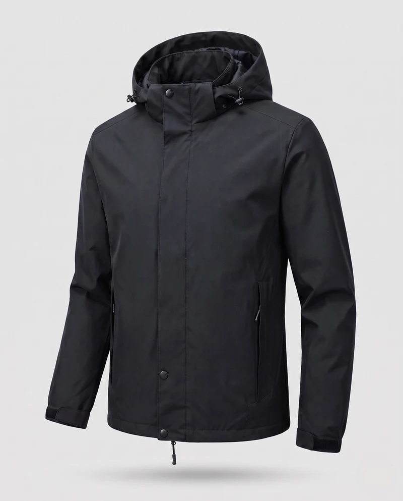 Herren Wetterfeste Funktionsjacke Nord Taschen
