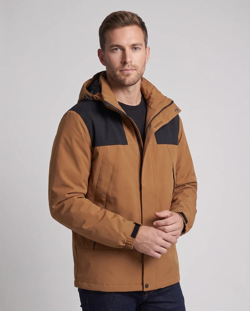 Herren Wetterfeste Hybridjacke Nord Taschen