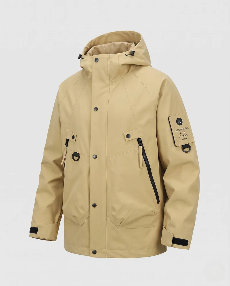 Herren Wetterfeste Multifunktionsjacke Nord Taschen 1787797343