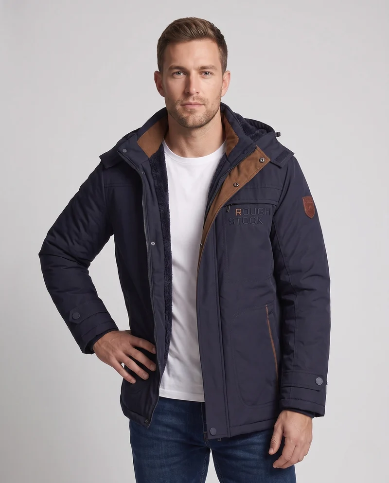 Herren Wetterfeste Outdoorjacke mit abnehmbarer Kapuze Nord Taschen