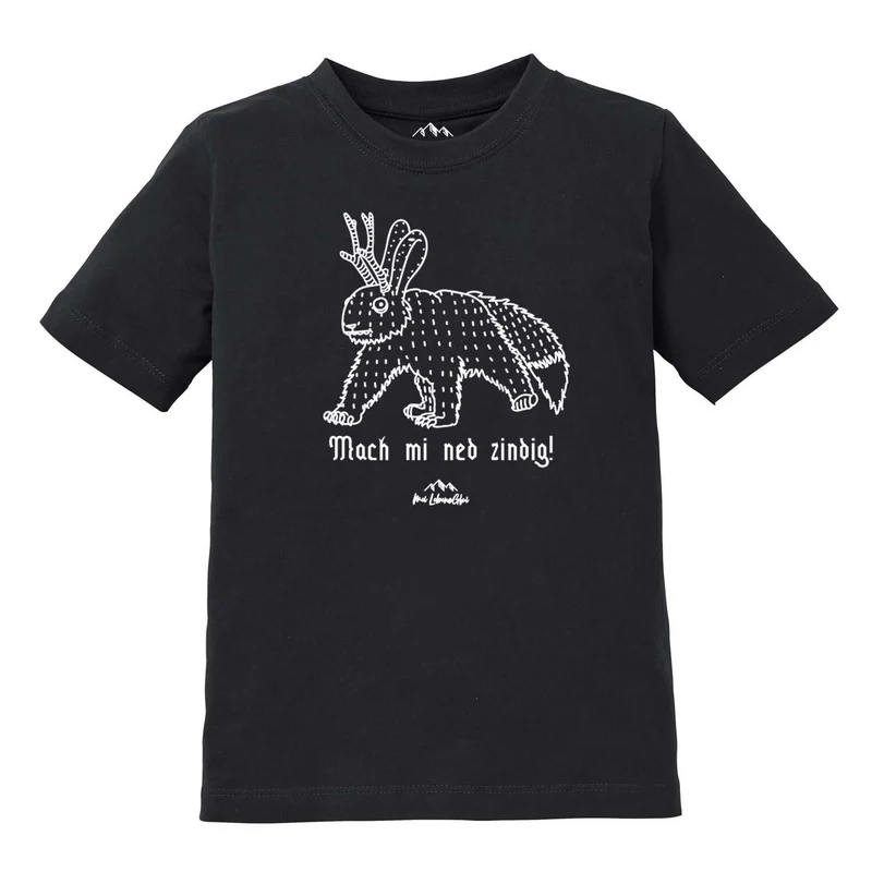 Kinder T-Shirt Wolpertinger "Mach mi ned zindig"