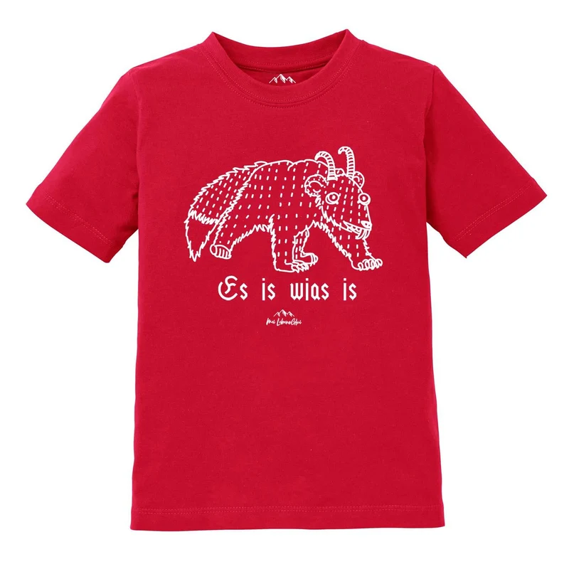 Kinder T-Shirt Wolpertinger "Es is wias is"