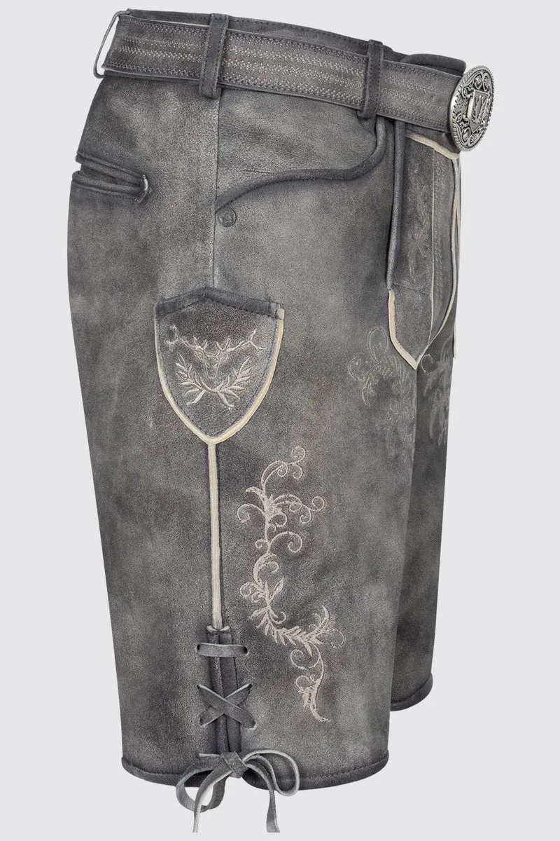 Herren Lederhose TORIN % mit Gürtel - Krüger Buam - 963869-000-0043