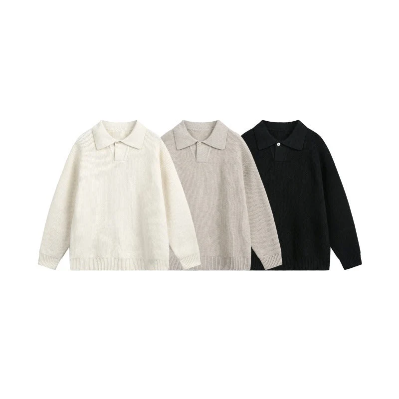 Damen Grobstrick-Polo mit Kentkragen und Oversize-Silhouette Nord Taschen