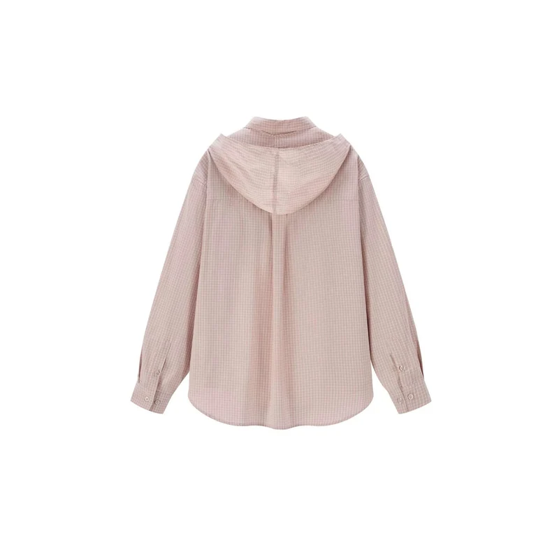 Damen Hemdbluse mit angeschlossenem Halstuch und Oversize-Schnitt Nord Taschen