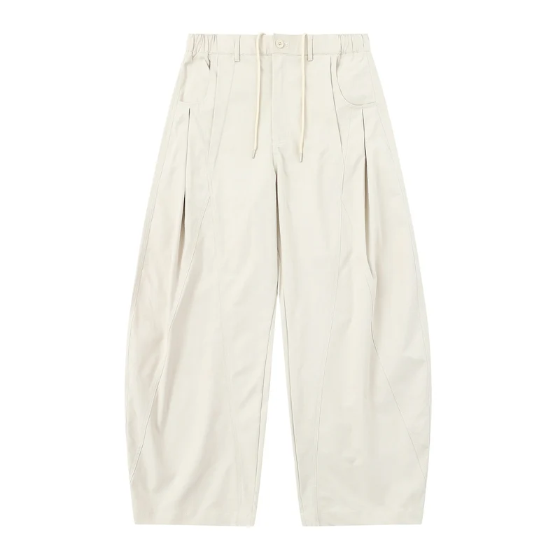 Damen High-Waist Cropped-Cargo-Hose mit abgesteppten Paneelen und Tunnelzug Nord Taschen
