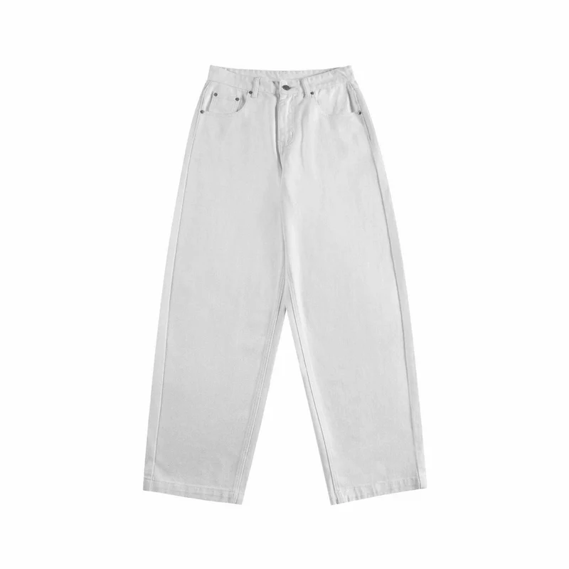 Damen High‑Waist Cropped-Jeans mit weitem Bein und Five‑Pocket Details Nord Taschen