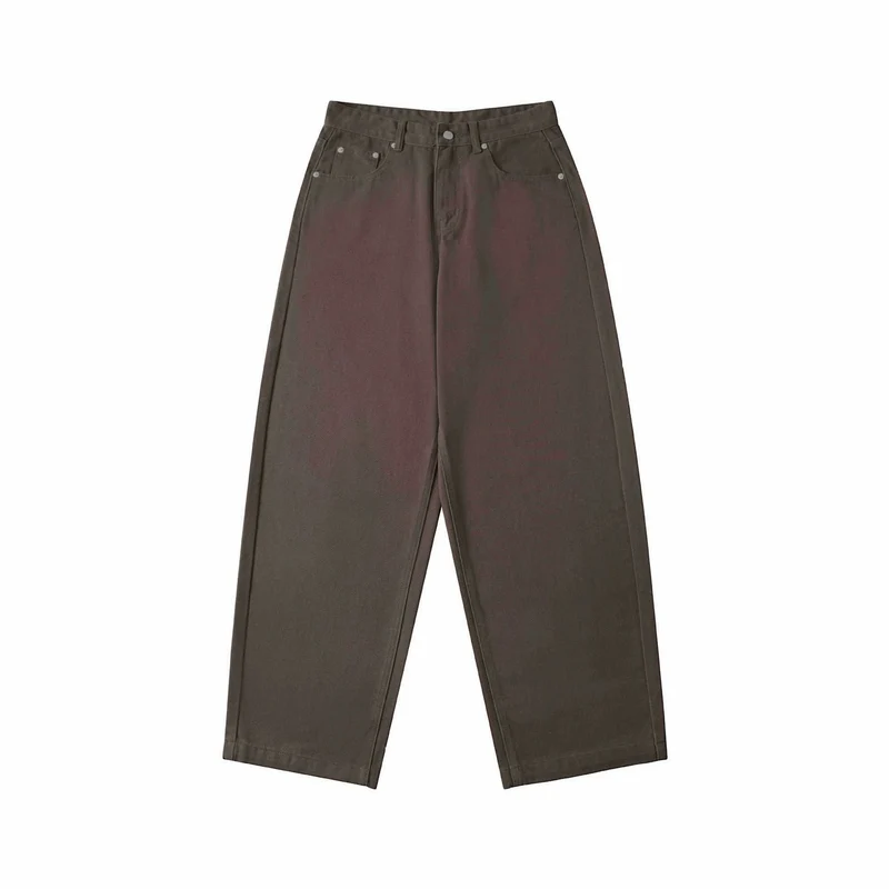 Damen High‑Waist Cropped-Jeans mit weitem Bein und Five‑Pocket Details Nord Taschen