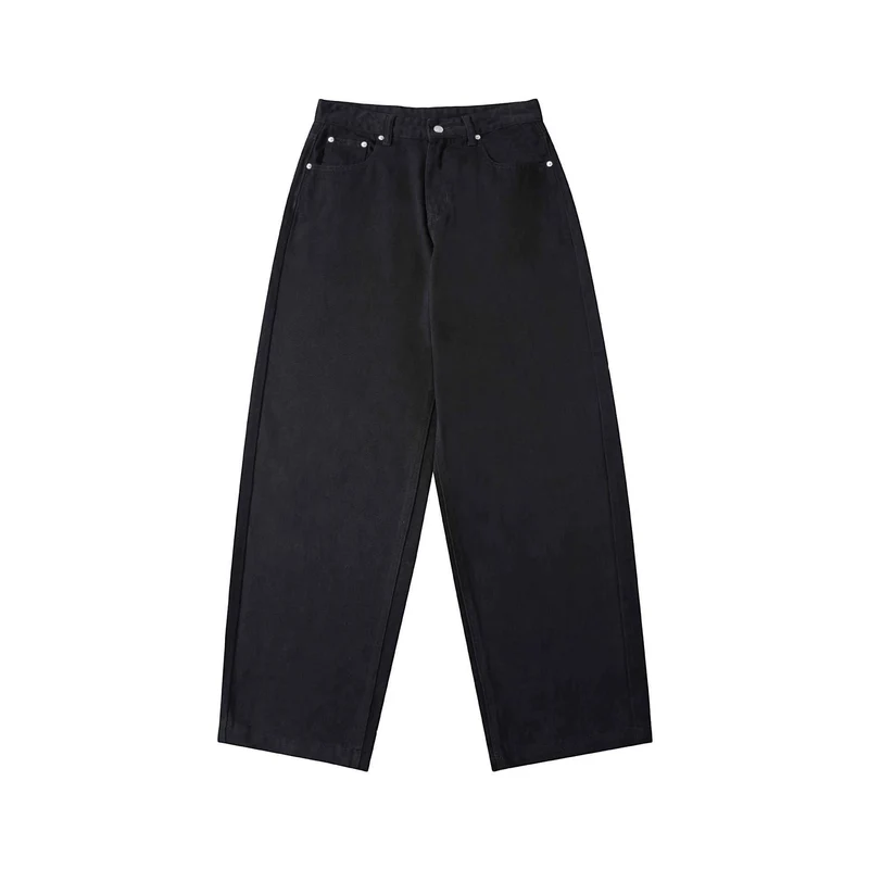 Damen High‑Waist Cropped-Jeans mit weitem Bein und Five‑Pocket Details Nord Taschen