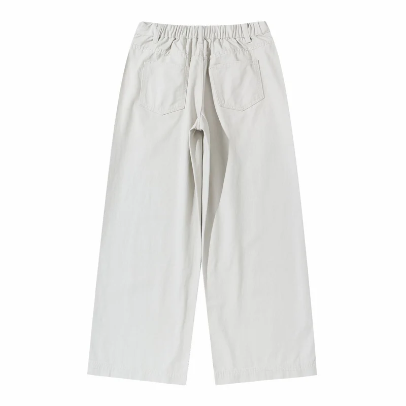 Damen High‑Waist Culotte‑Hose aus Baumwoll‑Twill mit durchgehender Mittelnaht Nord Taschen