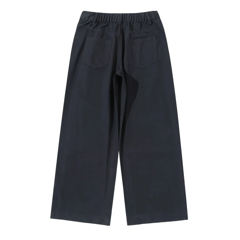 Damen High‑Waist Culotte‑Hose aus Baumwoll‑Twill mit durchgehender Mittelnaht Nord Taschen