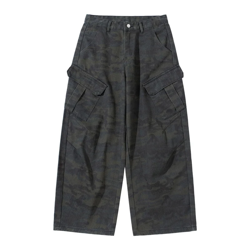 Damen Hochgeschnittene Cropped-Cargo-Hose im Utility‑Stil mit großen Klappentaschen Nord Taschen