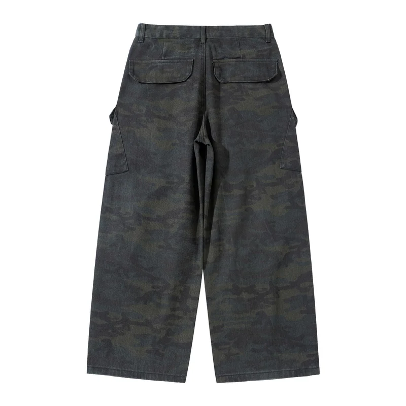 Damen Hochgeschnittene Cropped-Cargo-Hose im Utility‑Stil mit großen Klappentaschen Nord Taschen