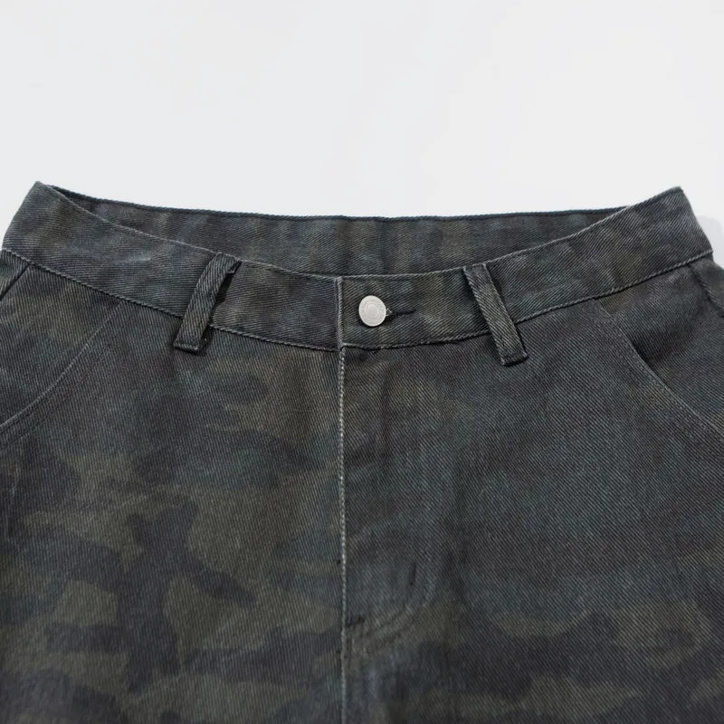 Damen Hochgeschnittene Cropped-Cargo-Hose im Utility‑Stil mit großen Klappentaschen Nord Taschen