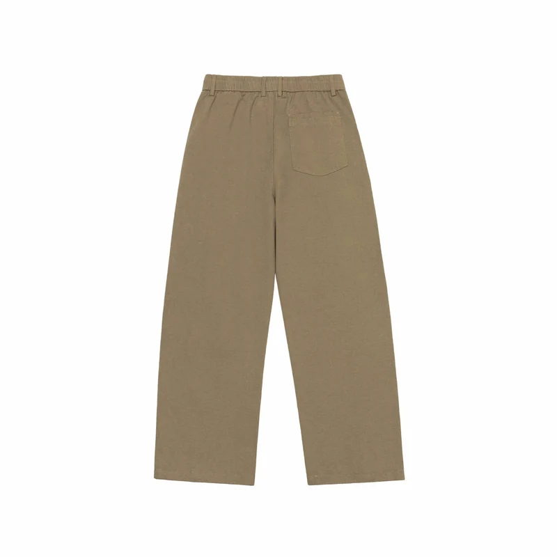 Damen Hochtaillierte Culotte-Cargohose mit markanten Teilungsnähten und elastischem Rückenbund Nord Taschen