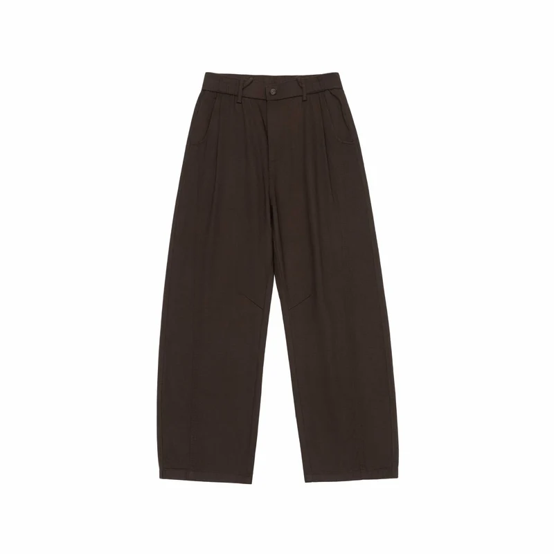 Damen Hochtaillierte Culotte-Cargohose mit markanten Teilungsnähten und elastischem Rückenbund Nord Taschen