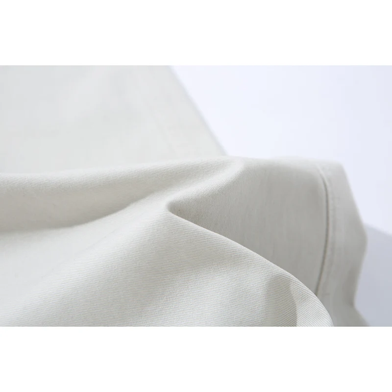 Damen Hochtaillierte Culotte-Hose aus Baumwoll-Twill mit weitem Bein Nord Taschen