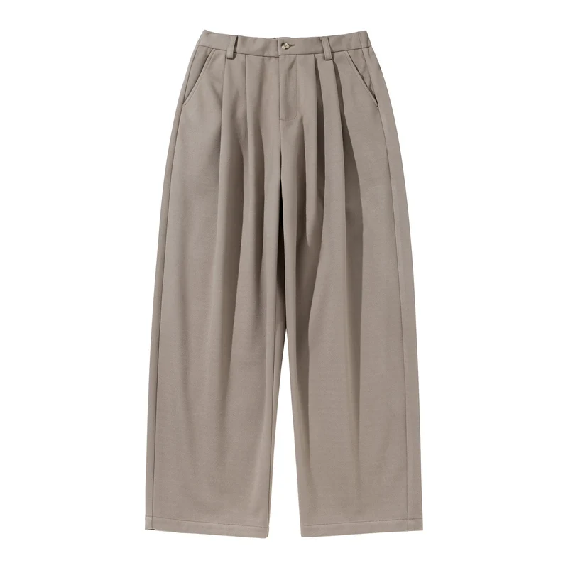 Damen Hochtaillierte Culotte-Hose mit Bundfalten und elastischem Rückenteil Nord Taschen
