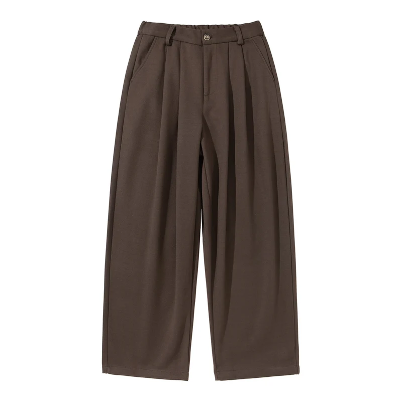 Damen Hochtaillierte Culotte-Hose mit Bundfalten und elastischem Rückenteil Nord Taschen