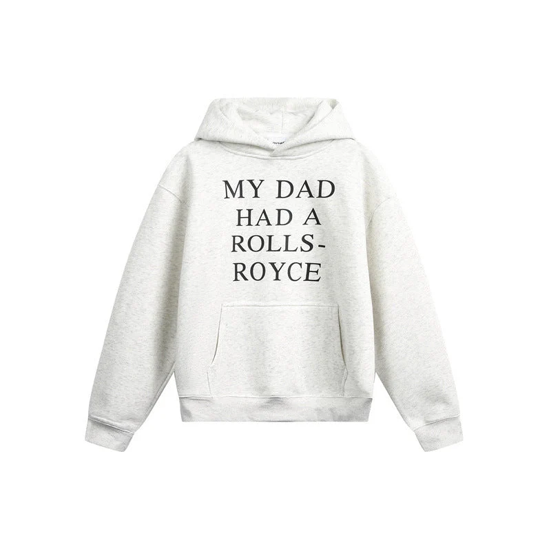 Damen Kapuzenpullover mit Statement-Print und Oversize-Schnitt Nord Taschen