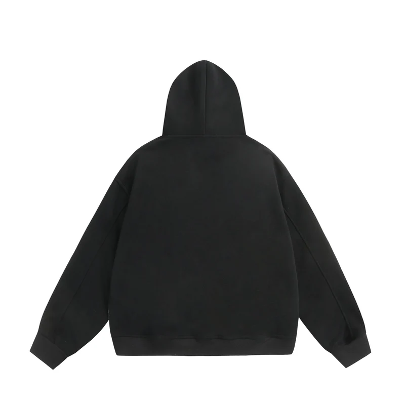 Damen Oversize-Kapuzenpullover mit Strassapplikationen und Relaxed-Schnitt Nord Taschen