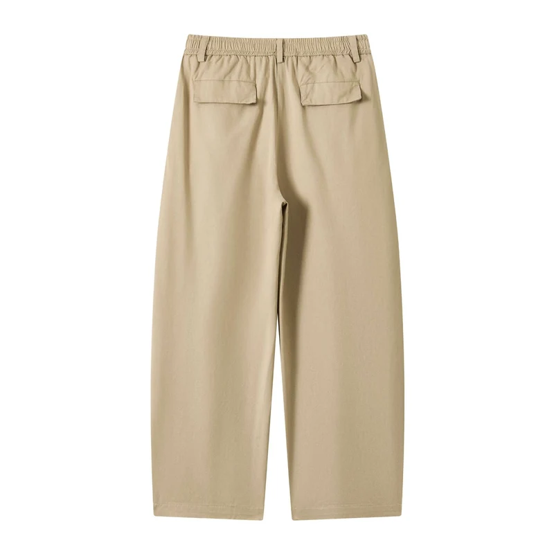Damen weite Culotte-Hose mit elastischem Bund und Tunnelzug Nord Taschen