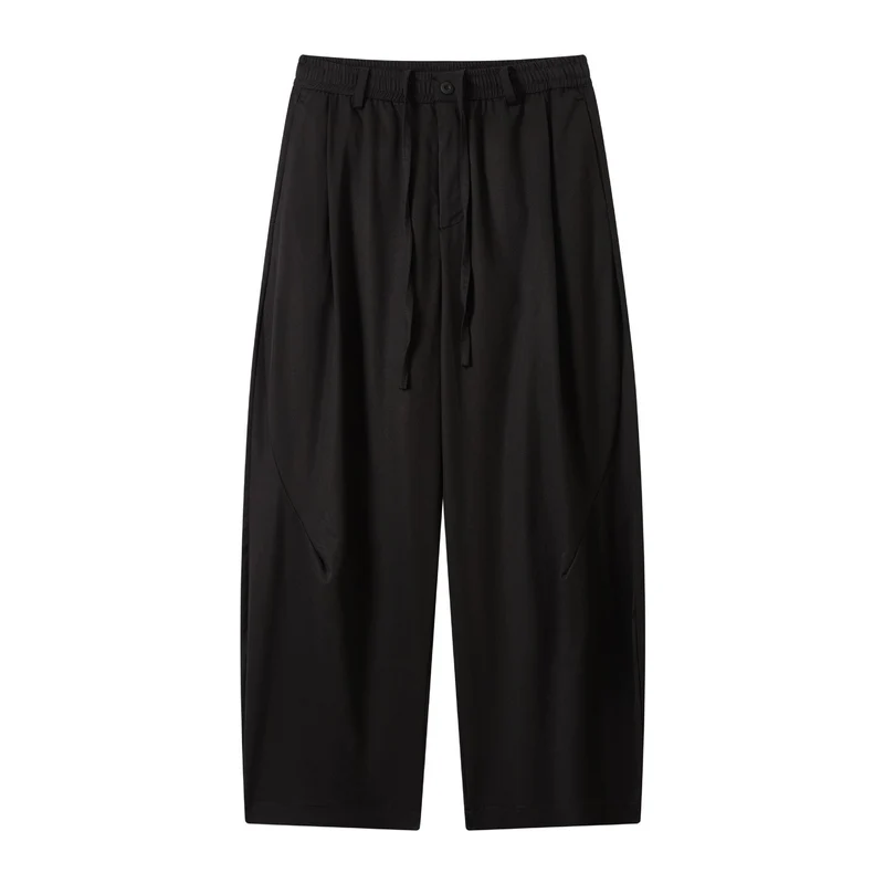 Damen weite Culotte-Hose mit elastischem Bund und Tunnelzug Nord Taschen