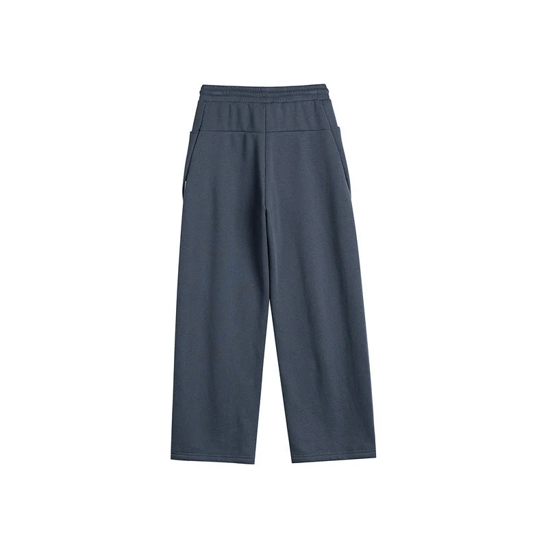 Damen Weite Culotte-Jogginghose mit elastischem Bund, Tunnelzug und dekorativen Kontrastnähten Nord Taschen