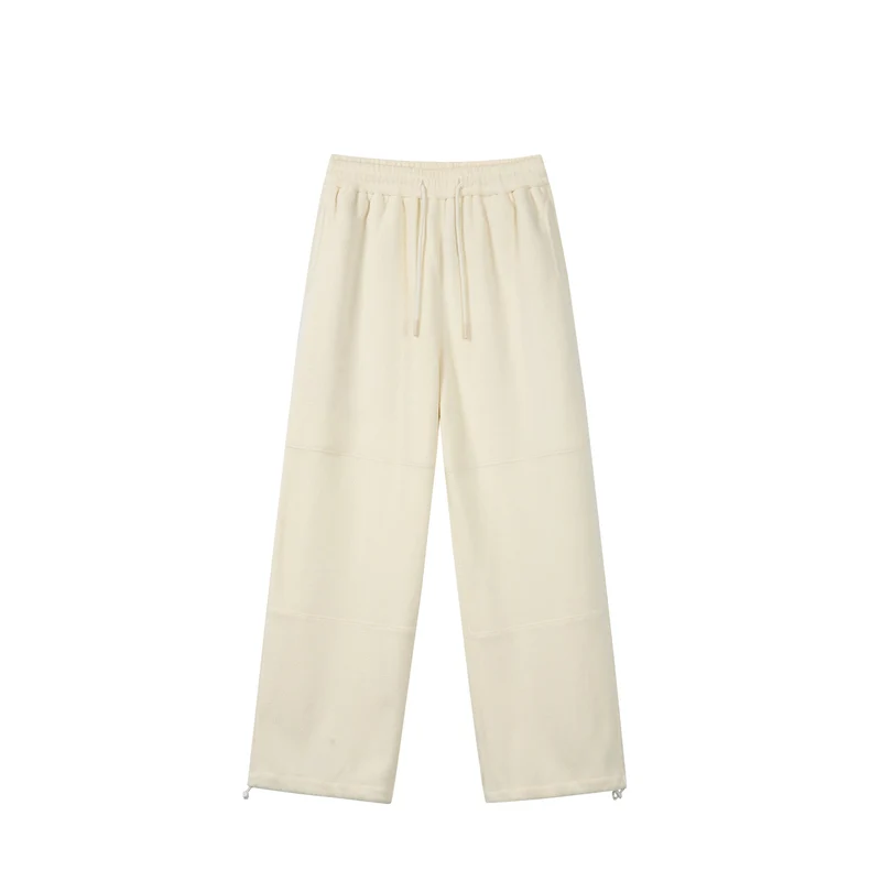 Damen Weite Fleece-Jogginghose mit Tunnelzugbund, Eingrifftaschen und verstellbarem Saum Nord Taschen