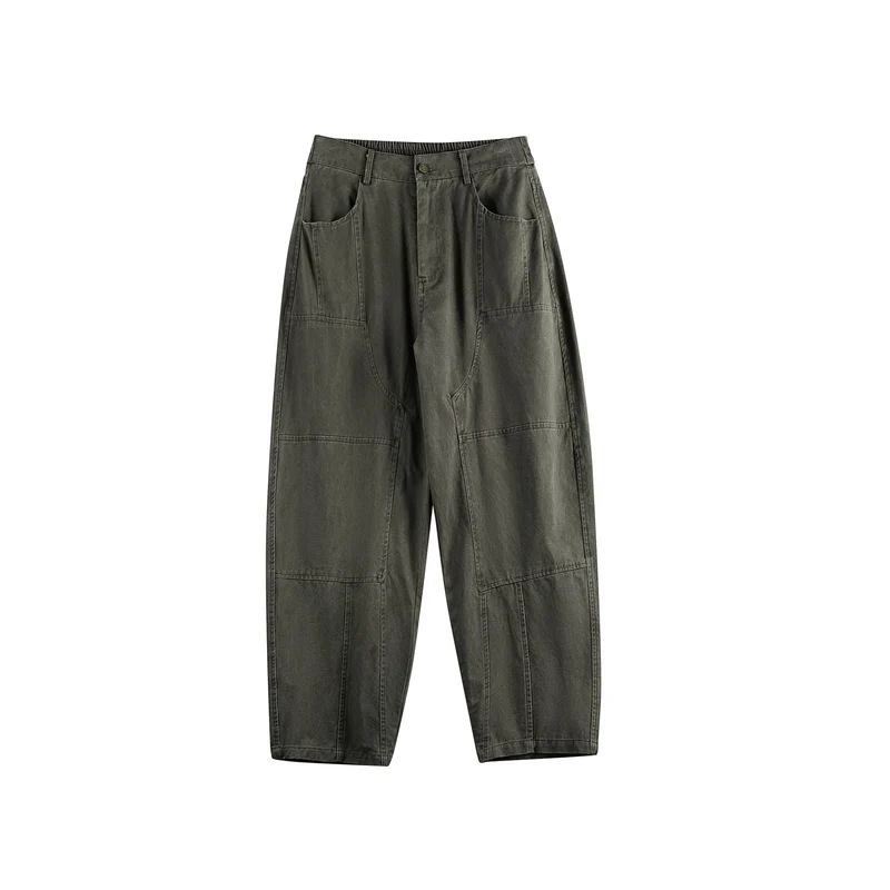 Damen Relaxed-Fit Workwear-Hose mit hoher Leibhöhe und aufgesetzten Taschen Nord Taschen
