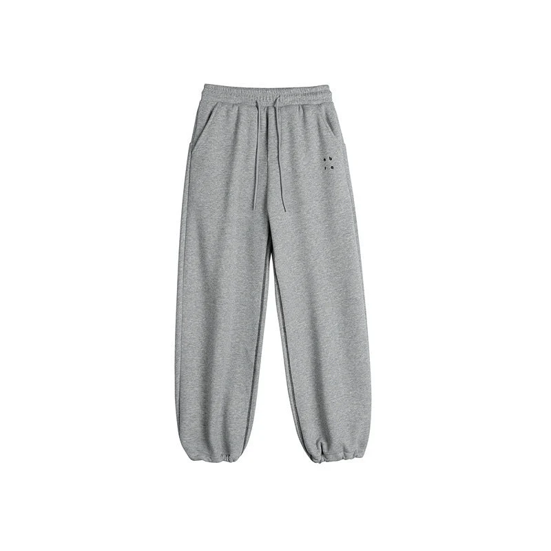 Damen Sweathose mit weitem Bein, elastischem Bund und Tunnelzug Nord Taschen