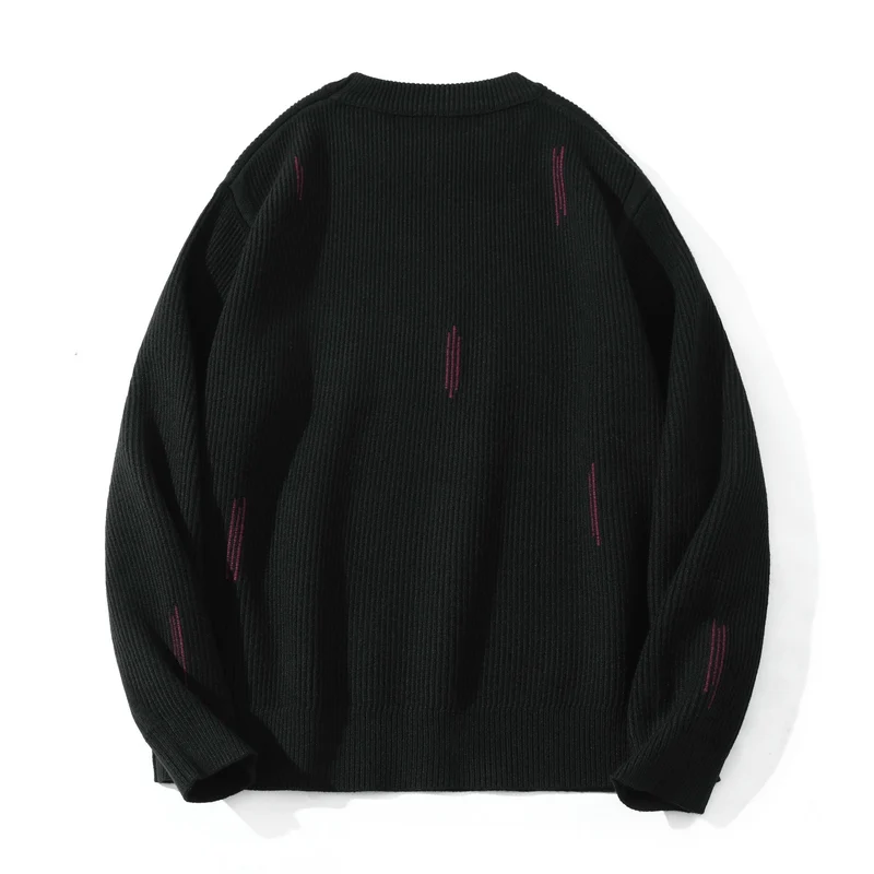 Damen Komfortabler Rippstrick-Pullover in Oversize-Silhouette mit Rundhals und dezentem Destroyed-Look Nord Taschen
