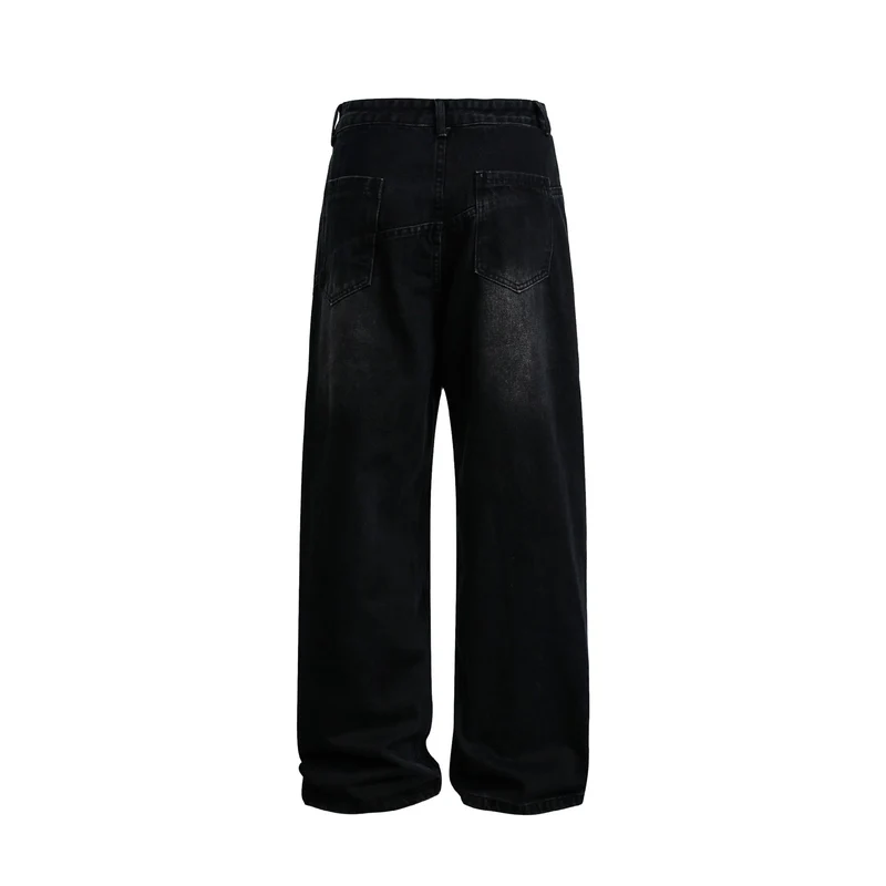 Damen Weite High‑Waist Jeans im Carpenter‑Style mit aufgesetzten Fronttaschen Nord Taschen