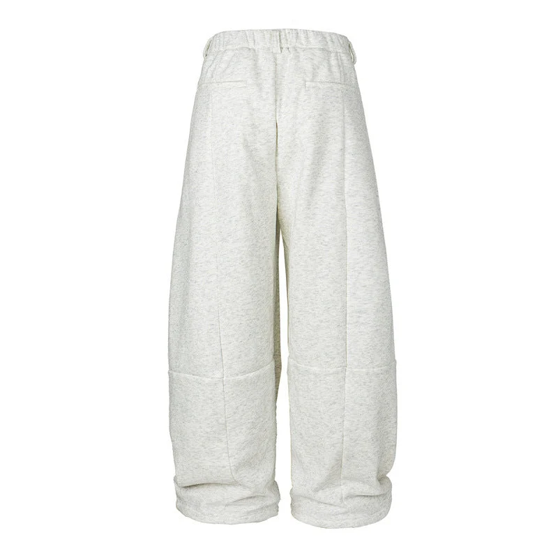 Damen Weite High-Waist Jogginghose aus French-Terry mit umgeschlagenem Saum Nord Taschen