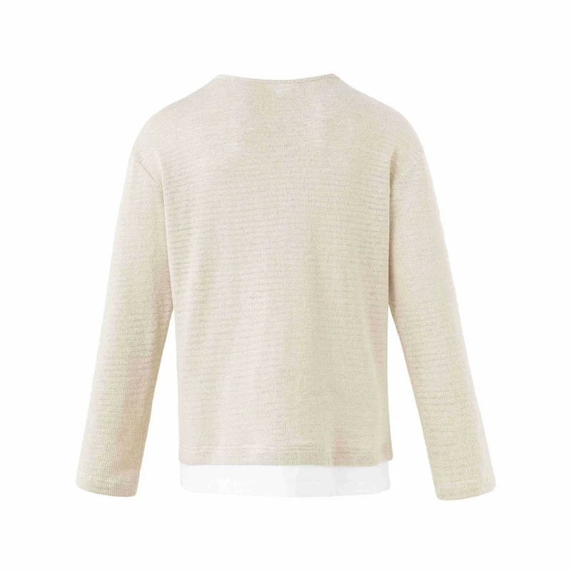 Herren Feinstrick-Pullover mit Rundhalsausschnitt und geradem Schnitt Nord Taschen