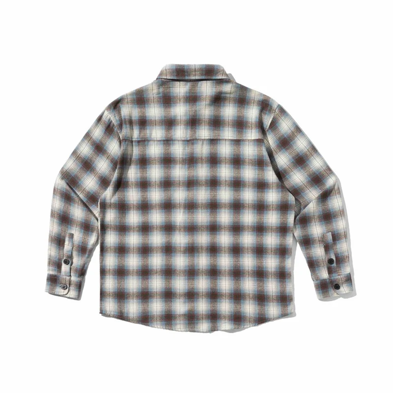 Herren Flanell‑Hemdjacke im Boxy‑Look mit weichem Brushed‑Finish und Brustpattentasche Nord Taschen