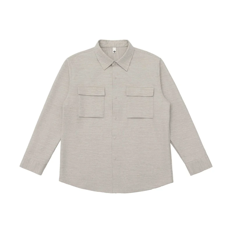 Damen Overshirt-Jacke mit Pattentaschen und verdeckter Druckknopfleiste Nord Taschen