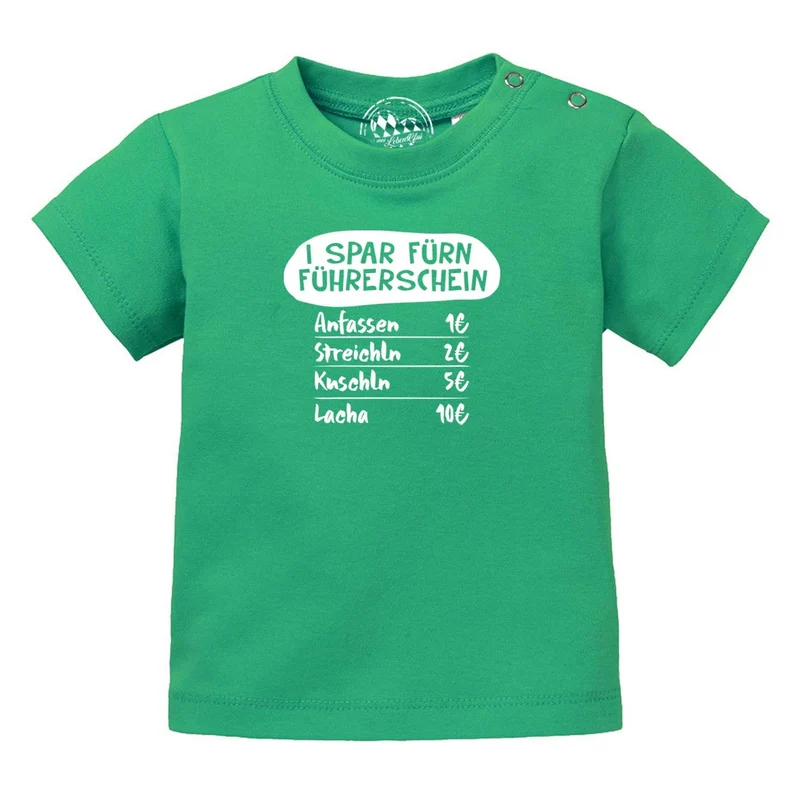 Baby T-Shirt "I spar fürn Führerschein…"
