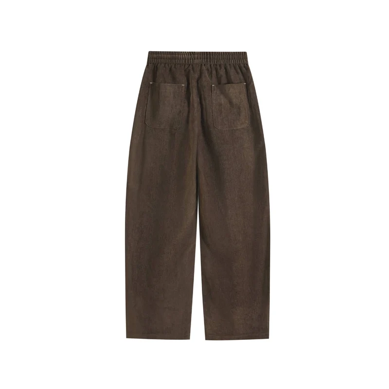Damen Weite Palazzo-Hose mit elastischem Bund, Tunnelzug und Seitentaschen Nord Taschen