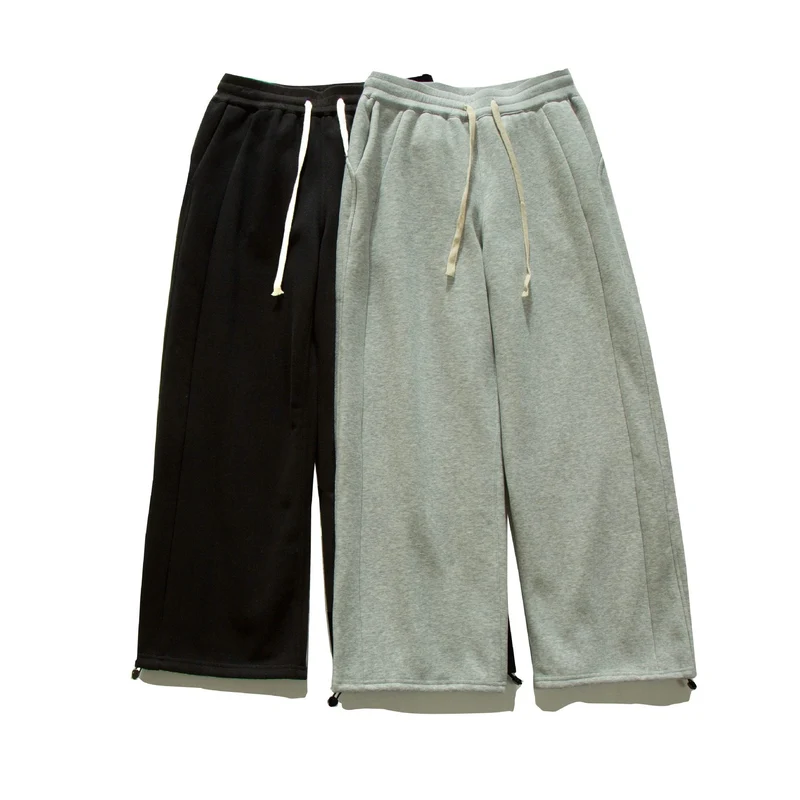 Damen Weite Sweat-Culotte mit Kordelzug, Ziernähten und verstellbarem Saum Nord Taschen