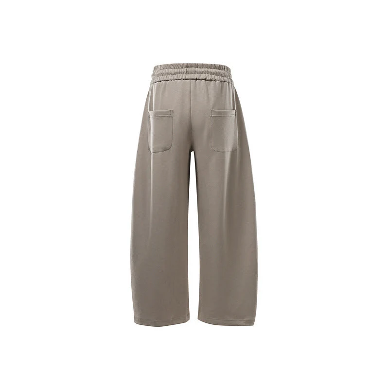 Damen Weite Sweat-Hose mit hoher Taille, Kordelzug und Eingrifftaschen Nord Taschen