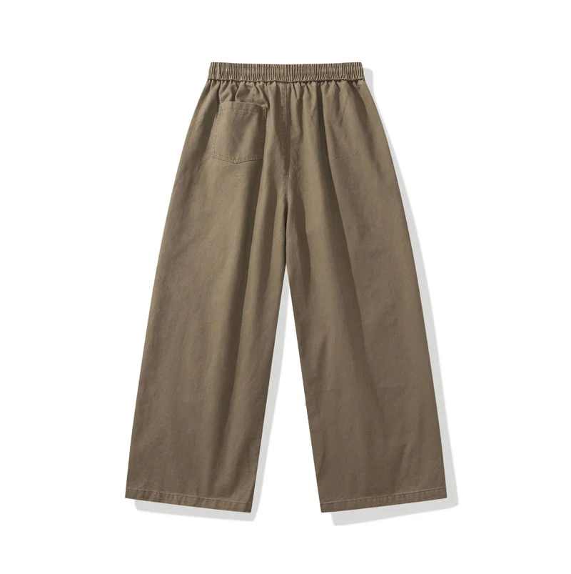 Damen weite Cargo-Hose mit elastischem Bund und Tunnelzug Nord Taschen