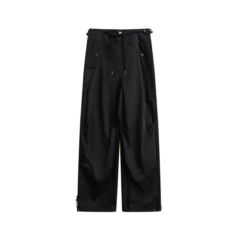 Damen weite Cargo-Hose mit Kordelzugbund und verstellbaren Saum Nord Taschen
