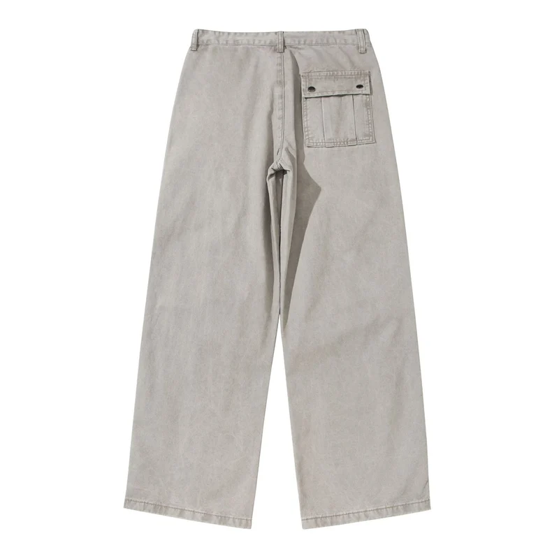 Damen Weite Cropped-Cargohose mit Kniepaneelen und aufgesetzten Taschen Nord Taschen