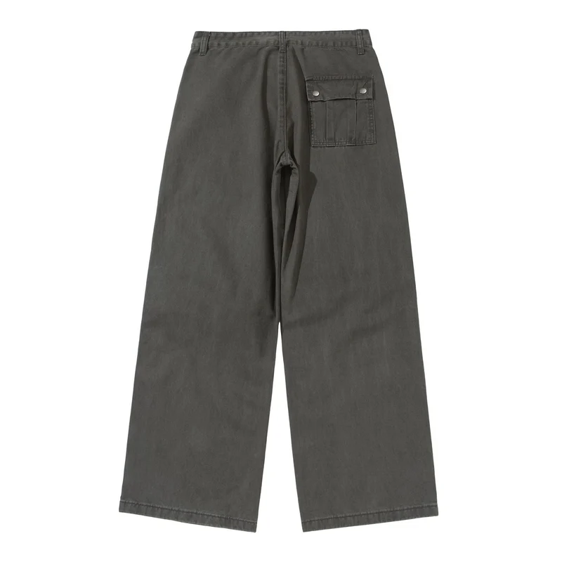 Damen Weite Cropped-Cargohose mit Kniepaneelen und aufgesetzten Taschen Nord Taschen